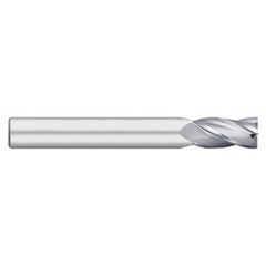 Titan USA - Square End Mills; Mill Diameter (Inch): 1/8 ; Mill Diameter (Decimal Inch): 0.1250 ; Number of Flutes: 4 ; Length of Cut (Inch): 3/4 ; Length of Cut (Decimal Inch): 0.7500 ; Material: Solid Carbide - Exact Industrial Supply