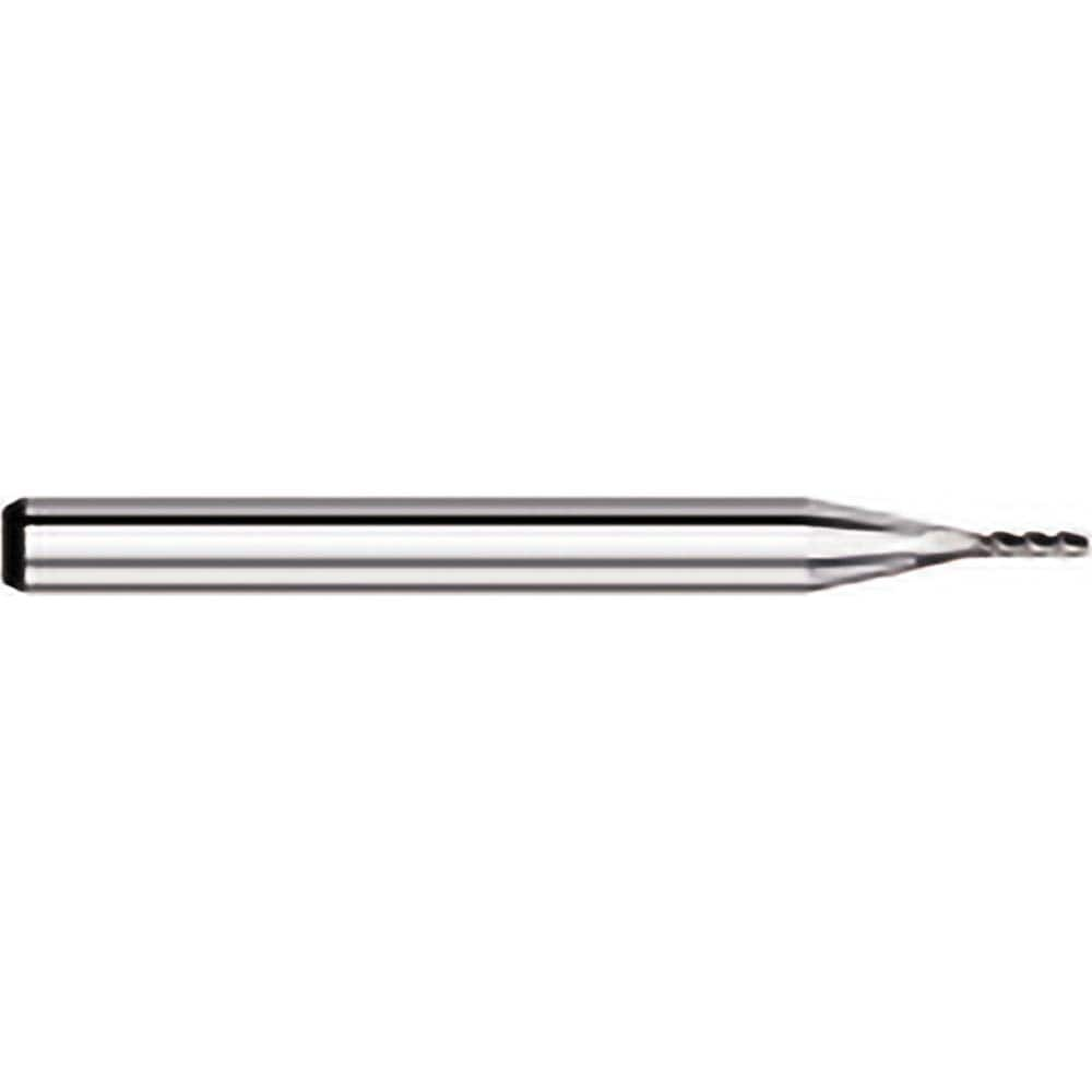 Titan USA - Square End Mills; Mill Diameter (mm): 1.60 ; Mill Diameter (Decimal Inch): 0.0630 ; Number of Flutes: 4 ; Length of Cut (Decimal Inch): 0.1890 ; Material: Solid Carbide ; Finish/Coating: Uncoated - Exact Industrial Supply