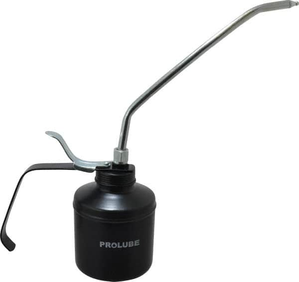 PRO-LUBE - 500 mL Capcity, 9" Long Rigid Spout, Lever-Type Oiler - Steel Pump, Steel Body, Powder Coated - Americas Tooling