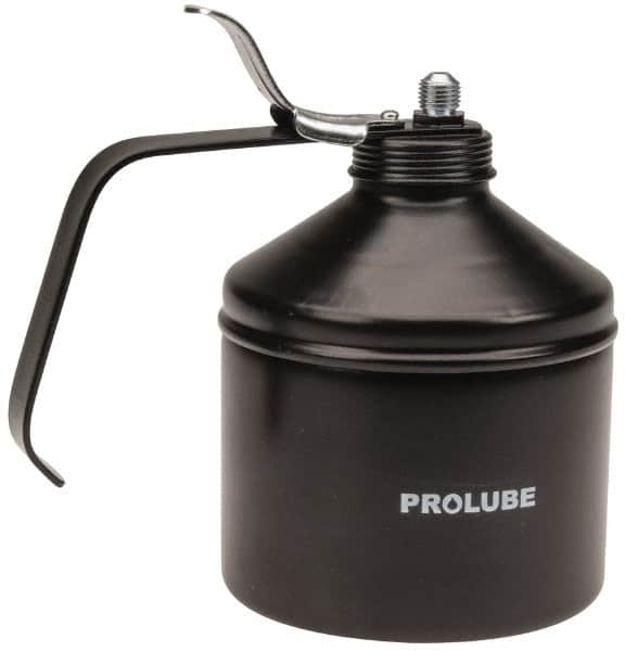 PRO-LUBE - 1,000 mL Capcity, 9" Long Rigid Spout, Lever-Type Oiler - Steel Pump, Steel Body, Powder Coated - Americas Tooling