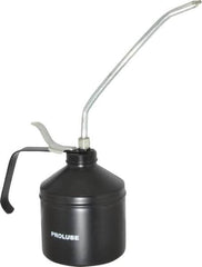 PRO-LUBE - 1,000 mL Capcity, 9" Long Rigid Spout, Lever-Type Oiler - Steel Pump, Steel Body, Powder Coated - Americas Tooling