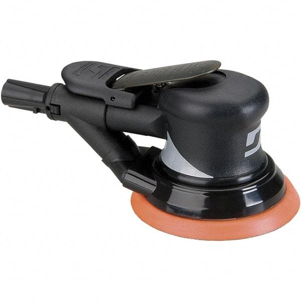 Dynabrade - 12,000 OPM, 18 CFM Air Consumption, Palm Air Orbital Sander - Round Pad, 1/4 NPT Inlet - Americas Tooling