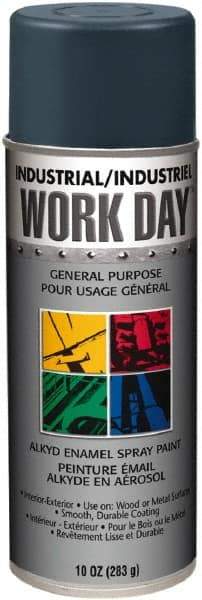 Krylon - Gray, Gloss, Enamel Spray Paint - 9 to 13 Sq Ft per Can, 10 oz Container, Use on Ceramics, Glass, Metal, Plaster, Wood - Americas Tooling