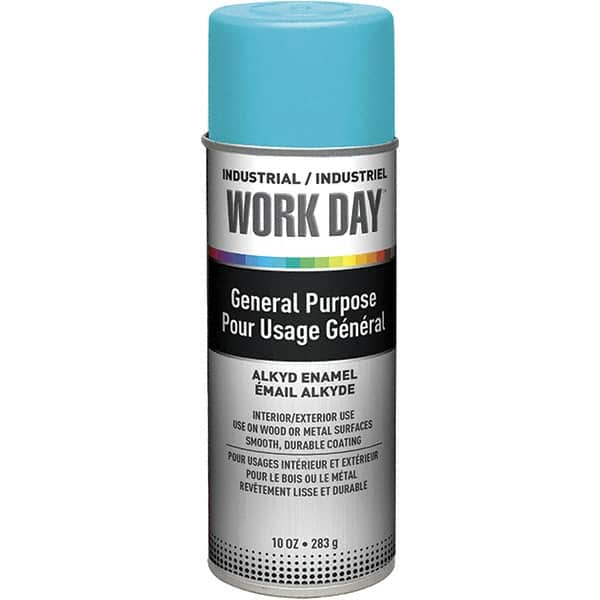 Krylon - Sky Blue, Gloss, Enamel Spray Paint - 9 to 13 Sq Ft per Can, 10 oz Container, Use on Ceramics, Glass, Metal, Plaster, Wood - Americas Tooling