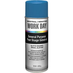 Krylon - True Blue, Gloss, Enamel Spray Paint - 9 to 13 Sq Ft per Can, 10 oz Container, Use on Ceramics, Glass, Metal, Plaster, Wood - Americas Tooling