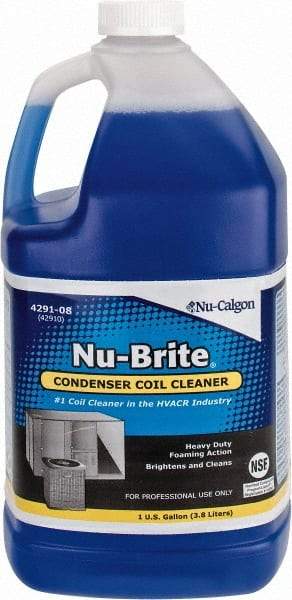 Nu-Calgon - 1 Gal Bottle HVAC Coil Cleaner - Alkaline Formula - Americas Tooling