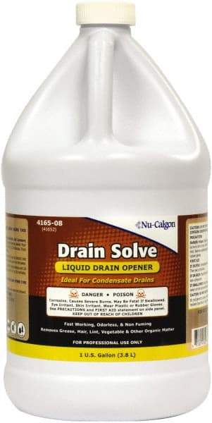 Nu-Calgon - 1 Gal Liquid Drain Cleaner - Unscented, Bottle - Americas Tooling