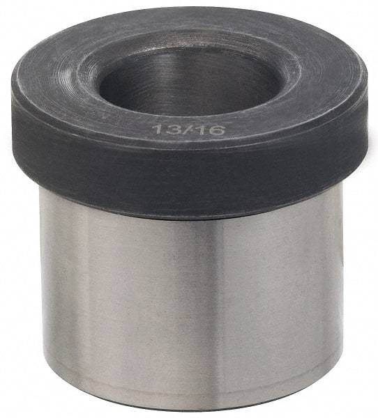 Value Collection - Type H, 37/64" Inside Diam, Head, Press Fit Drill Bushing - 7/8" Body Outside Diam, 1-3/8" Length Under Head, Steel - Americas Tooling