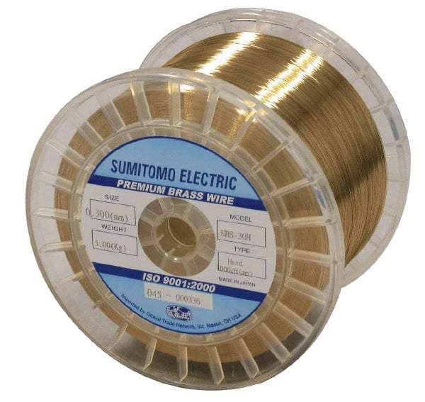 Global EDM - Brass Hard Grade Electrical Discharge Machining (EDM) Wire - 900 N per sq. mm Tensile Strength - Americas Tooling
