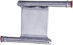 Lytron - 2" Long x 2" High, Beaded Connection Aluminum Tube Cold Plate - 3/8 OD Tube, Z Fluid Path Fluid Path, Ethylene Glycol & Water Mixture EGW Cooling, 0.13" Thick - Americas Tooling