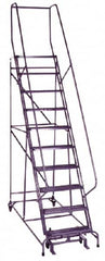 Cotterman - 172" 13 Step Ladder - 350 Lb Capacity, 130" Platform Height, 42" Base Width x 95" Depth, Grip Strut - Americas Tooling