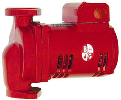 Bell & Gossett - 1/6 hp, 9-1/8" Long, 1 Phase, Cast Iron Housing, Noryl Impeller, Inline Circulator Pump - 115 Volt, 60 Hz, 6-3/8" Flange Width, Bell & Gossett Part No. 1BL002, 150 Max psi, ODP Motor - Americas Tooling