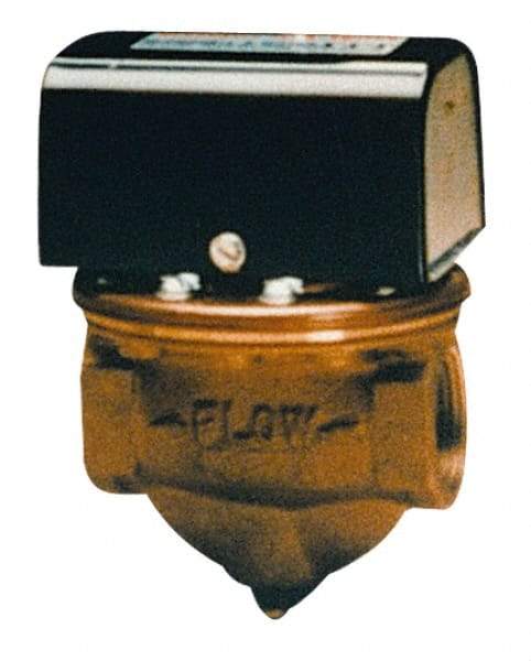 McDonnell & Miller - 100 psi, Brass Housing, High Sensitivity Flow Switch - 2.5 Flow Set Point, 0.12 to 2.5 GPM - Americas Tooling