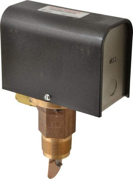 McDonnell & Miller - 300 psi, Brass Housing, General Purpose Flow Switch - 7.7 Flow Set Point, 4.8 to 998 GPM - Americas Tooling