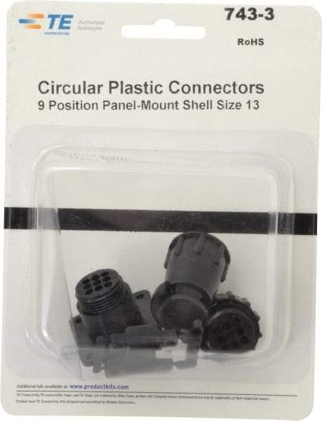 Tyco/Amp - Panel Mount Plug and Receptacle Kit - 13 to 9 AWG Compatible Wire Size - Americas Tooling