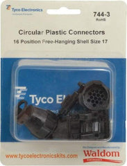 Tyco/Amp - Panel Mount Plug and Receptacle Kit - 16 to 17 AWG Compatible Wire Size - Americas Tooling