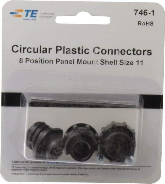 Tyco/Amp - Panel Mount Plug and Receptacle Kit - 11 to 8 AWG Compatible Wire Size - Americas Tooling