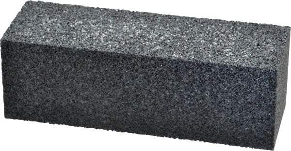 Made in USA - 6" Long x 2" Wide x 2" Thick, Silicon Carbide Sharpening Stone - Plain Rectangle, 24 Grit, Very Coarse Grade - Americas Tooling