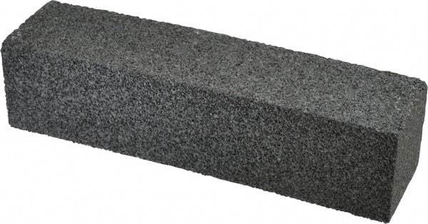 Made in USA - 8" Long x 2" Wide x 2" Thick, Silicon Carbide Sharpening Stone - Plain Rectangle, 24 Grit, Very Coarse Grade - Americas Tooling