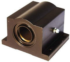 L.M76 - 1.5008" Inside Diam, Closed Single Pillow Block Linear Bearing - 4-3/4" Overall Width - Americas Tooling