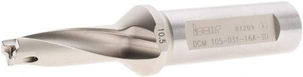 Iscar - 10.5 to 10.9mm Diam, 3xD, 31mm Max Depth, 16mm Shank Diam, 94mm OAL, Replaceable Tip Drill - IDI-SG, IDI-SK Insert, DCM Toolholder, Series ChamDrill - Americas Tooling