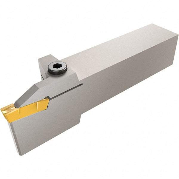 Iscar - GHD, External, Left Hand, 12mm Max Depth of Cut, 6.6 to 8.3mm Groove Width, Indexable Grooving Tool Holder - GDMU, GIDA, GIF Insert Compatibility, 25mm Shank Height, 25mm Shank Width, 140mm OAL - Americas Tooling