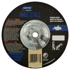 ‎7″ × 1/8″ × 5/8″-11 Norton Metal Non-Woven Depressed Center Wheel Type 27 Aluminum Oxide - Americas Tooling