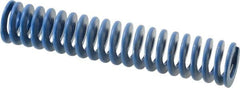 Associated Spring Raymond - 1" Hole Diam, 1/2" Rod Diam, 5" Free Length, Blue Die Spring - 240 Lb Max Deflection, 2.5" Max Deflection, Medium Duty, Chromium Alloy Steel - Americas Tooling