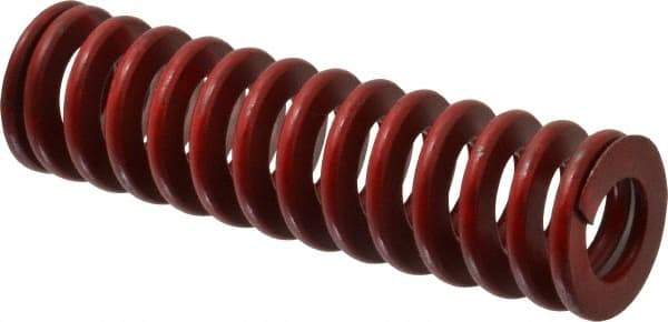 Associated Spring Raymond - 1-1/4" Hole Diam, 5/8" Rod Diam, 4-1/2" Free Length, Red Die Spring - 532.8 Lb Max Deflection, 1.67" Max Deflection, Medium Heavy Duty, Chromium Alloy Steel - Americas Tooling