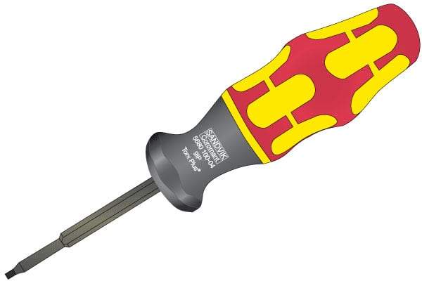 Sandvik Coromant - Torque Wrench for Indexable Tools - 5680 100 Toolholder Style Compatibility - Americas Tooling