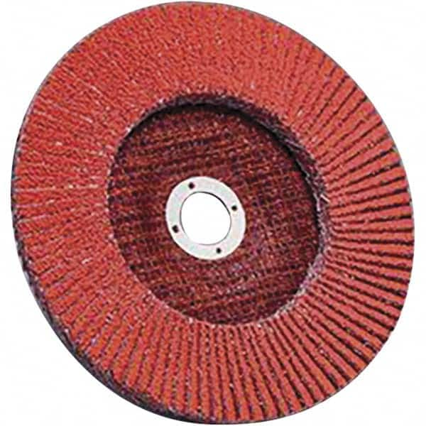 3M - 4-1/2" 50 Grit 7/8" Center Hole Type 27 Ceramic Flap Disc - Americas Tooling