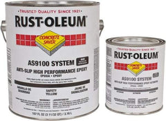 Rust-Oleum - 1 Gal Kit Gloss Safety Yellow Antislip Epoxy - 40 to 60 Sq Ft/Gal Coverage, <250 g/L VOC Content - Americas Tooling