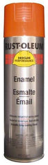 Rust-Oleum - Equipment Orange, 15 oz Net Fill, Gloss, Enamel Spray Paint - 14 Sq Ft per Can, 20 oz Container, Use on Rust Proof Paint - Americas Tooling