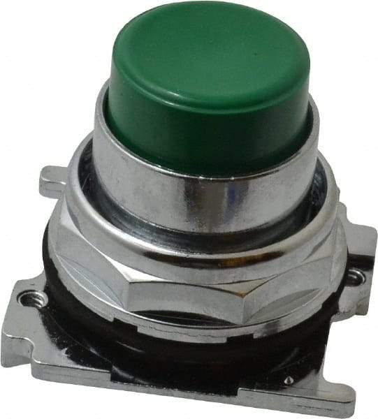 Eaton Cutler-Hammer - Extended Straight Pushbutton Switch Operator - Green, Round Button, Nonilluminated - Americas Tooling