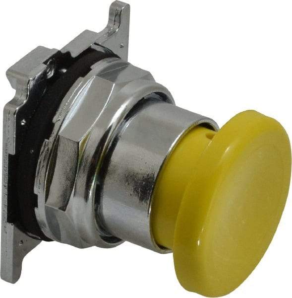 Eaton Cutler-Hammer - Extended Mushroom Head Pushbutton Switch Operator - Yellow, Round Button, Nonilluminated - Americas Tooling