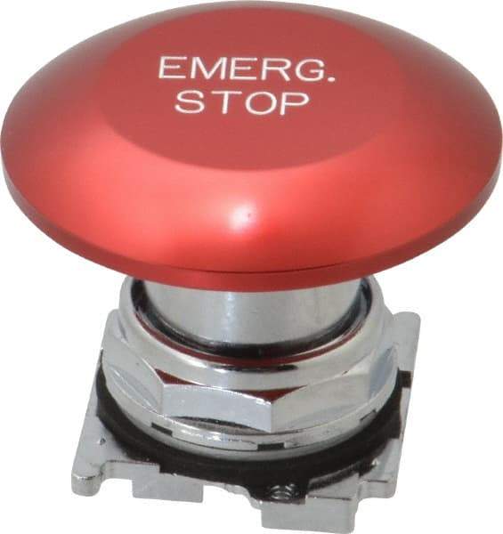 Eaton Cutler-Hammer - Extended Jumbo Mushroom Head Pushbutton Switch Emergency Stop - Red, Round Button, Nonilluminated - Americas Tooling