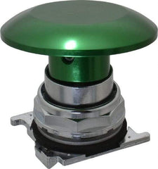 Eaton Cutler-Hammer - Extended Jumbo Mushroom Head Pushbutton Switch Operator - Green, Round Button, Nonilluminated - Americas Tooling