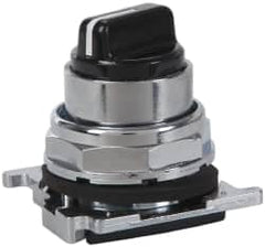 Eaton Cutler-Hammer - 30-1/2mm Mount Hole, 4 Position, Knob Operated, Selector Switch with Cam and Cap - Black, Maintained (MA) - Americas Tooling