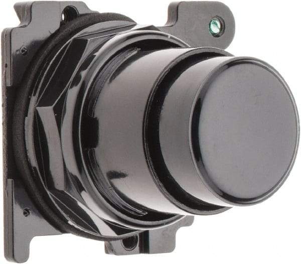 Eaton Cutler-Hammer - Extended Straight Pushbutton Switch Operator - Black, Round Button, Nonilluminated - Americas Tooling