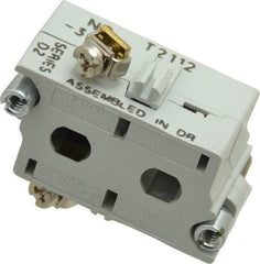 Eaton Cutler-Hammer - 0.5 Amp, Electrical Switch Contact Block - 120 VAC/VDC, Pressure Terminal, 30-1/2mm Hole, For Use with E34 Operators, Standard 10250T - Americas Tooling