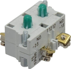 Eaton Cutler-Hammer - 2NO, 0.5 Amp, Electrical Switch Contact Block - 120 VAC/VDC, Pressure Terminal, 30-1/2mm Hole, For Use with E34 Operators, Standard 10250T - Americas Tooling