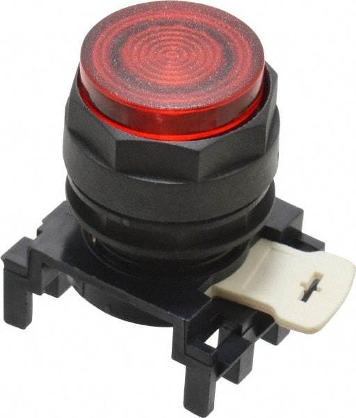 Eaton Cutler-Hammer - 25mm Mount Hole, Extended Straight, Pushbutton Switch Only - Round, Red Pushbutton, Illuminated, Momentary (MO) - Americas Tooling