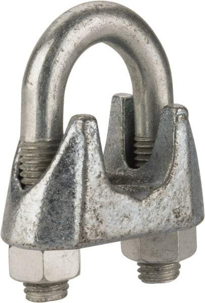 Value Collection - 1" Wire Rope U-Bolt Clip - Malleable Iron, Galvanized - Americas Tooling