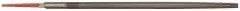 Simonds File - 8" Long, Second Cut, Round American-Pattern File - Double Cut, Tang - Americas Tooling