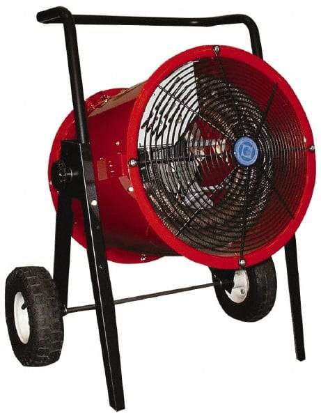 Marley - 102,360 Max BTU Rating, Portable Unit Heater - 36.3 Amps, 480 Volts, 21" Wide x 34" High - Americas Tooling