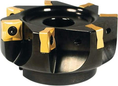 Sumitomo - 4 Inserts, 2" Cutter Diam, 0.575" Max Depth of Cut, Indexable High-Feed Face Mill - 0.312" Arbor Hole Diam, 1-3/4" High, SN.X Inserts, Series SumiMill Spider Mill - Americas Tooling