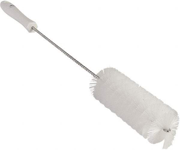 Vikan - 2" Diam Polyester Valve Brush - 19-5/8" OAL, 5-15/16" Head Length, Polypropylene & Stainless Steel Handle - Americas Tooling