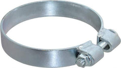 Made in USA - 5.17" ID, Steel Zinc Plated BCE Band Style Clamp - 0.12" Thick, 5" Hose - Americas Tooling