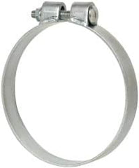 Made in USA - 6.17" ID, Steel Zinc Plated BCE Band Style Clamp - 0.12" Thick, 6" Hose - Americas Tooling