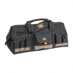 CLC - 32 Pocket Brown & Green Polyester Tool Bag - 24" Wide x 11" Deep x 12" High - Americas Tooling